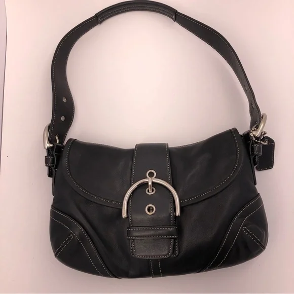 Coach | Bags | Coach Soho Legacy Y2k Black Leather Buckle Shoulder